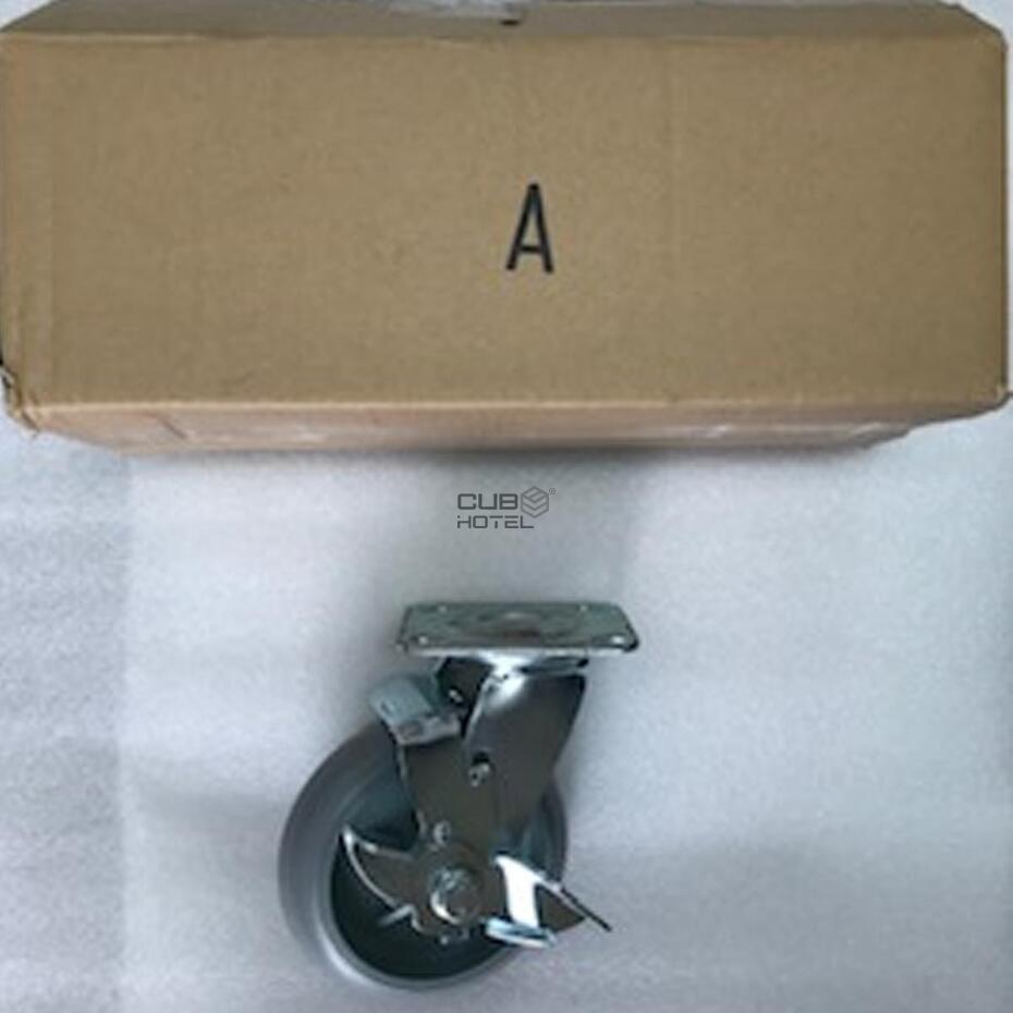 Wheel For Cleaning Car With Brake